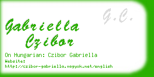 gabriella czibor business card